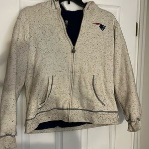 Patriots fleece lined jacket. Size medium